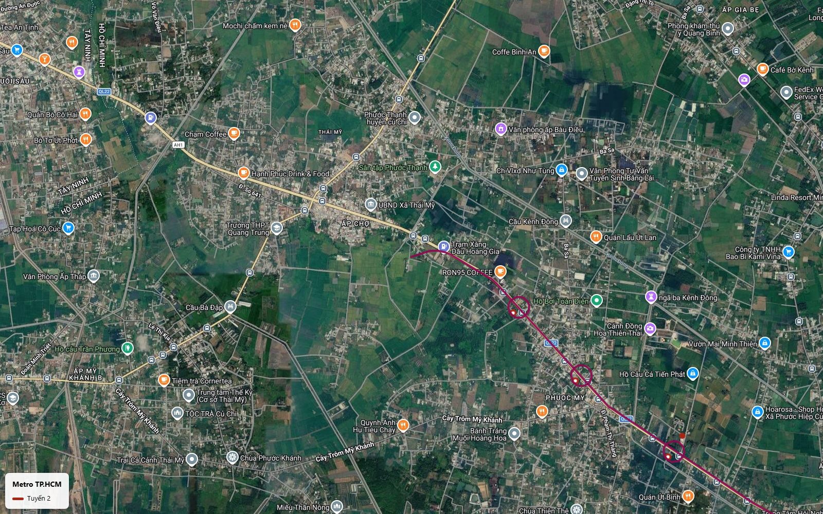 Hướng tuyến metro số 2 TP.HCM bám Trường Chinh – Cách Mạng Tháng Tám