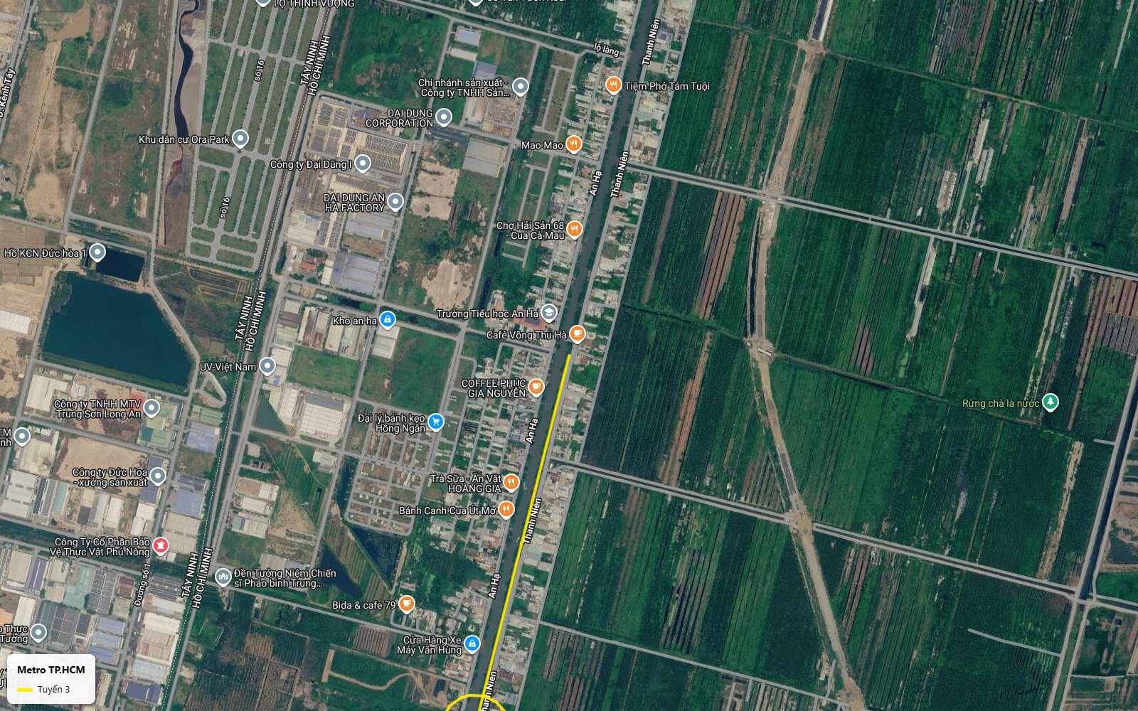 Hướng tuyến metro số 3 TP.HCM theo các trục đường xương sống