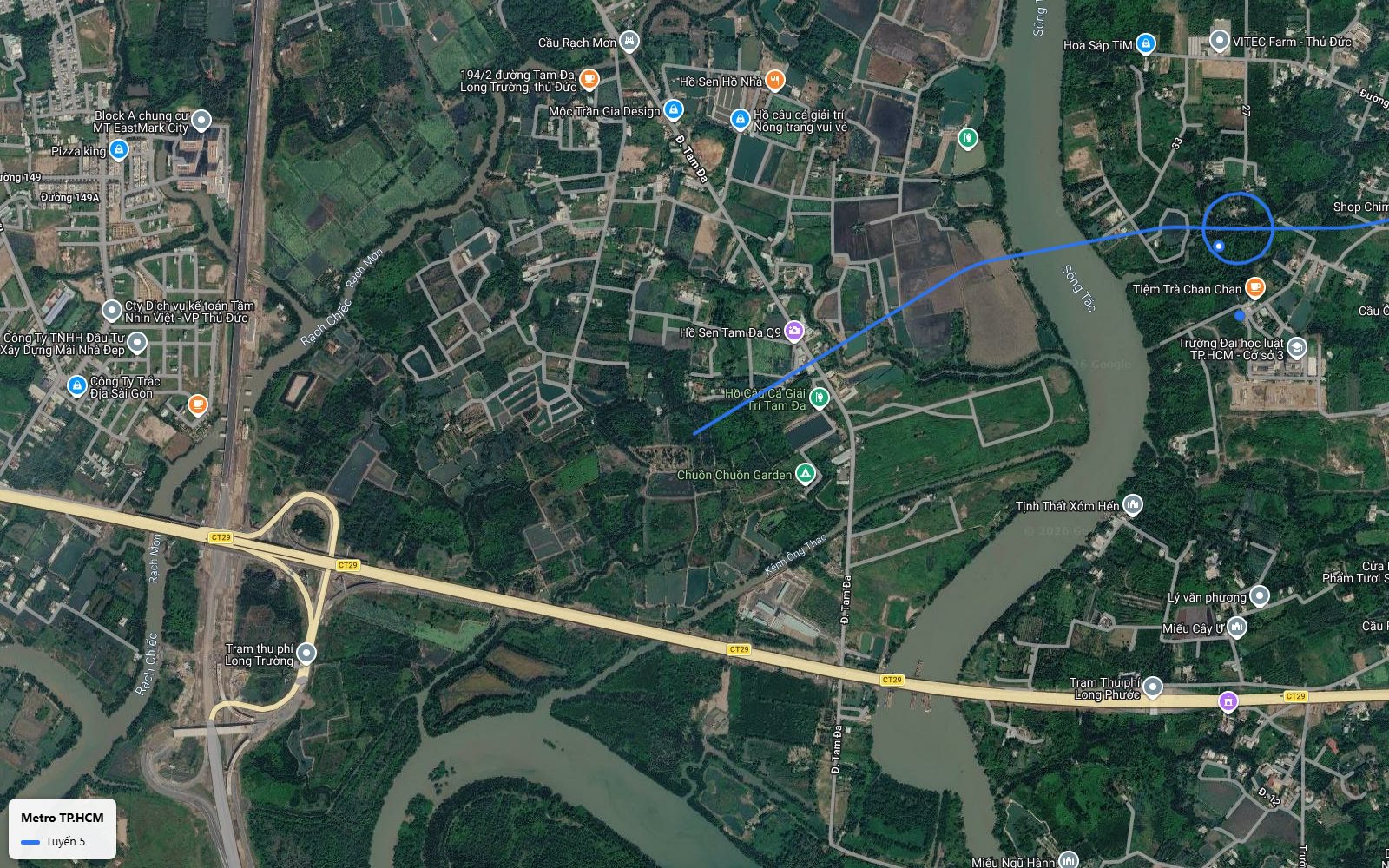 Hướng tuyến metro số 5 TP.HCM đi theo những trục đường xương sống nào?